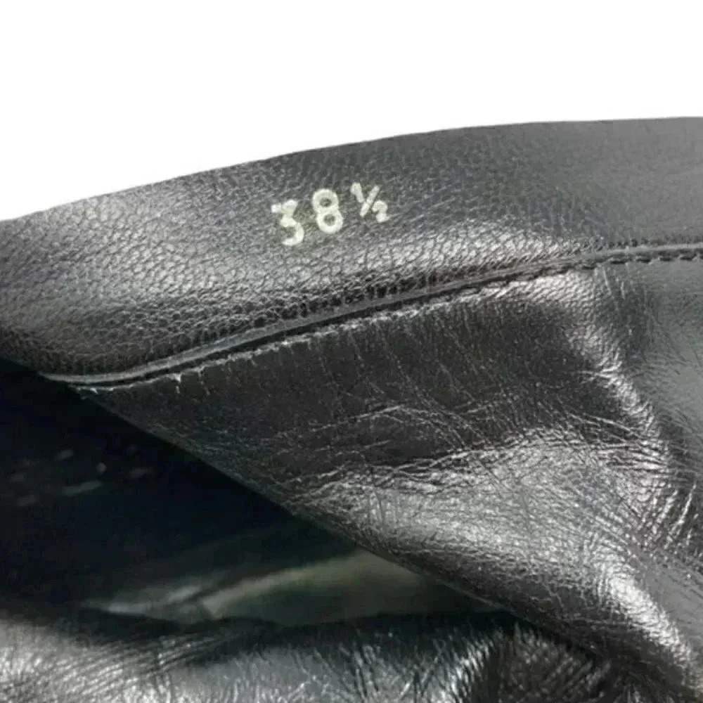 Prada Black Suede Pointed Toe French Kitten Heel Side Zip Ankle Boots Size 8 - Picture 2 of 15